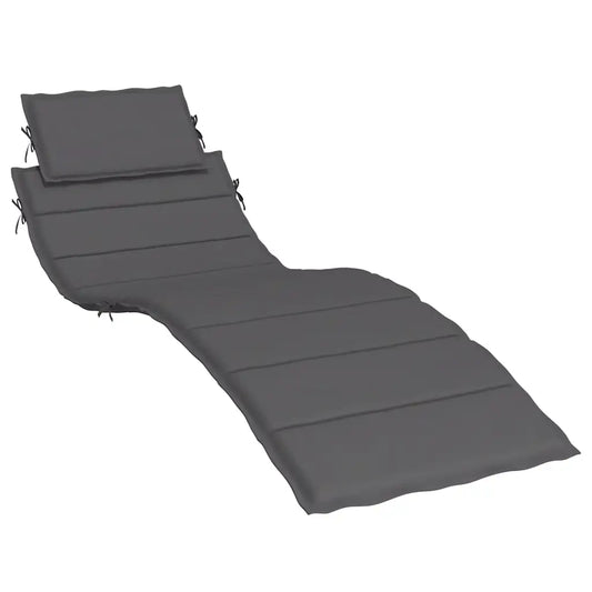 Pernă de șezlong, antracit, 186x58x4 cm, textil oxford