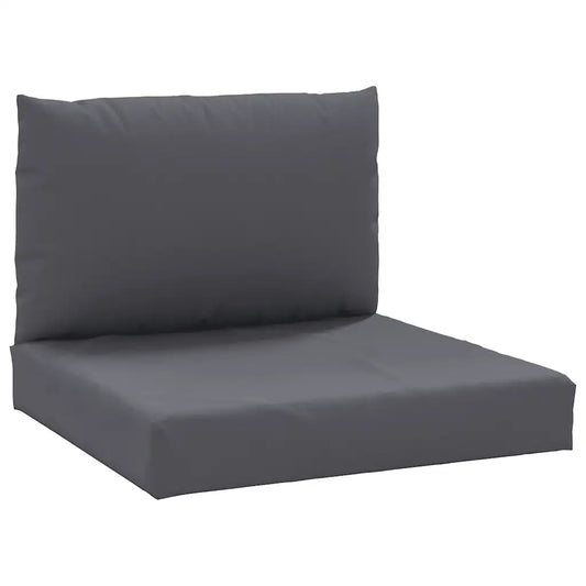 Perne canapea din paleți, 2 buc., antracit, material textil