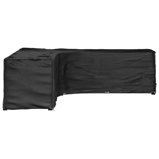 Husă mobilier de grădină în formă de L 20 ocheți, 300x300x90 cm