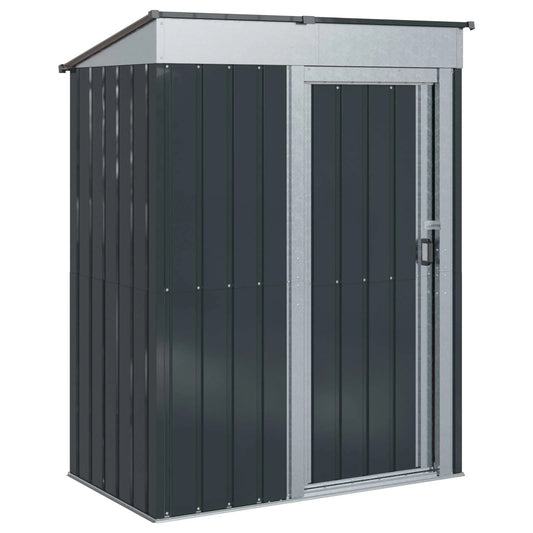 Magazii pentru grădină Antracit 137 x 81 x 180 cm Metal