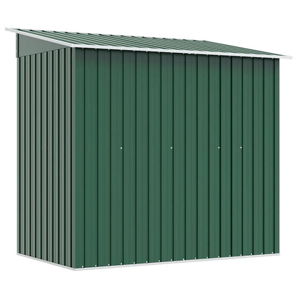 Magazie de grădină din metal verde