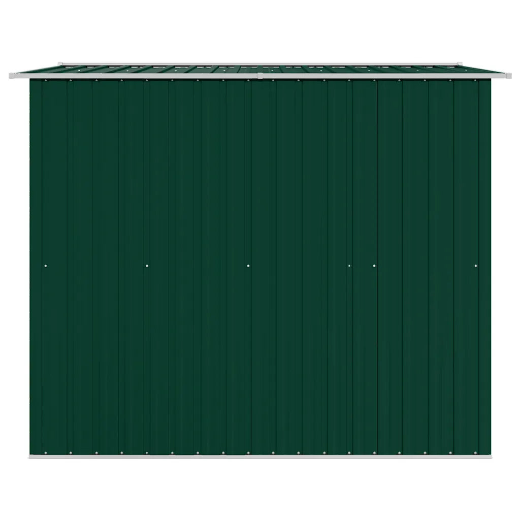Magazie șopron metalic de grădină, 257 x 205 x 178 cm, verde