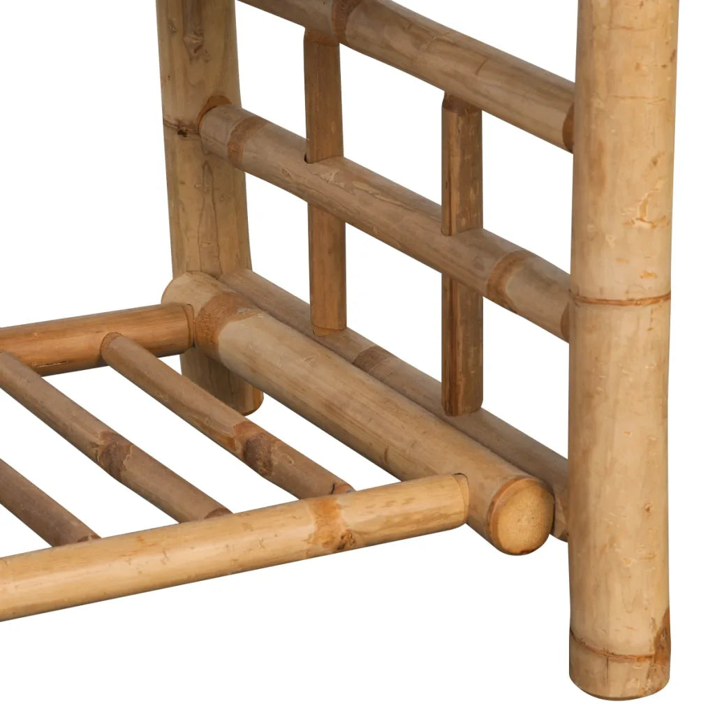 Set mobilier de grădină cu perne, 4 piese, bambus