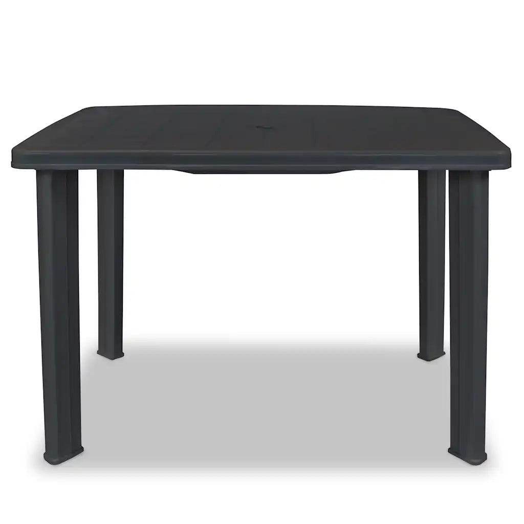Masă de grădină, antracit, 101 x 68 x 72 cm, plastic
