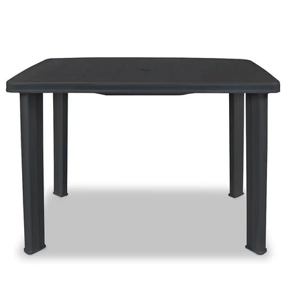 Masă de grădină, antracit, 101 x 68 x 72 cm, plastic