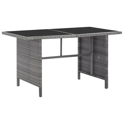 Set mobilier de grădină cu perne, 6 piese, gri, poliratan