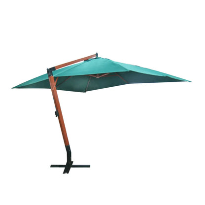 Umbrelă de soare suspendată 300 x 400 cm, Verde