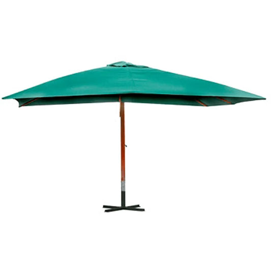 Umbrelă de soare suspendată 300 x 400 cm, Verde