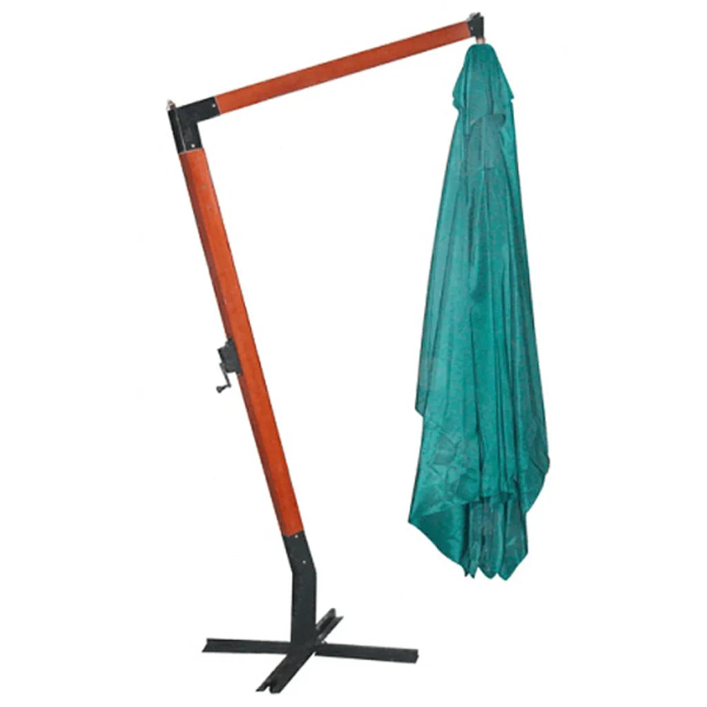 Umbrelă de soare suspendată 300 x 400 cm, Verde
