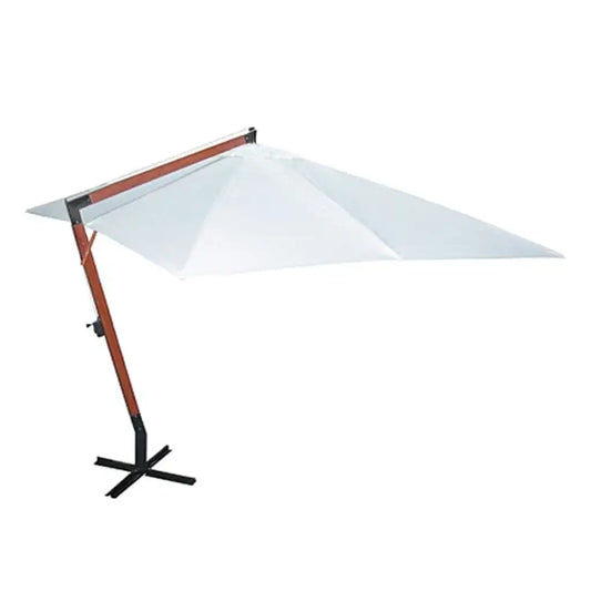 Umbrelă de soare suspendată 300 x 400 cm, alb