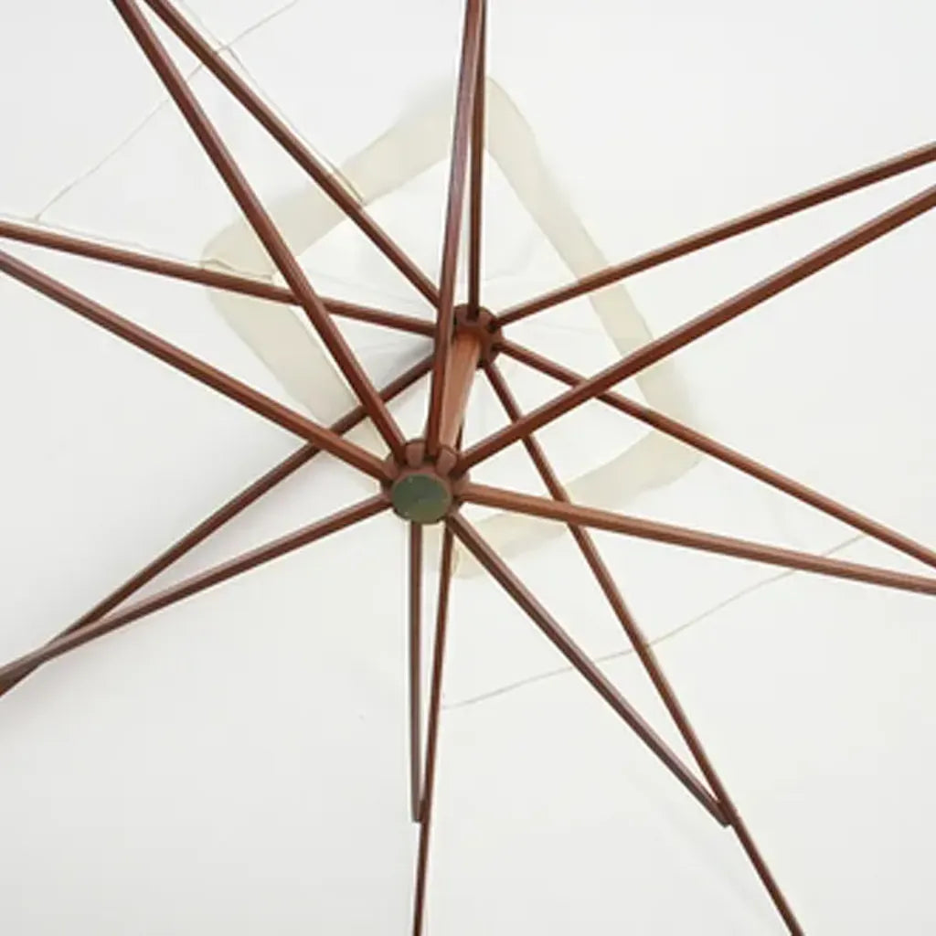 Umbrelă de soare suspendată 300 x 400 cm, alb