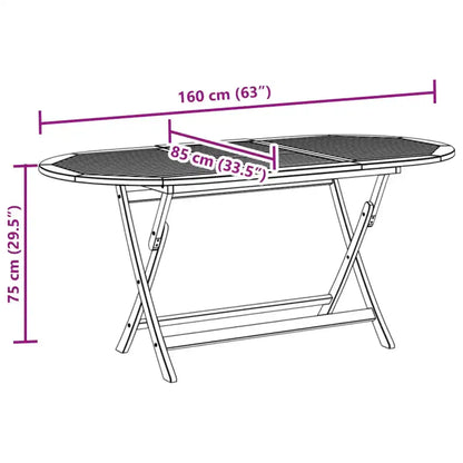 Set mobilier de exterior, 7 piese, lemn masiv de acacia