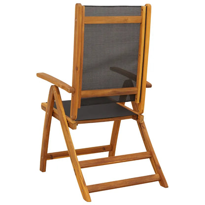 Set mobilier de exterior, 7 piese, lemn masiv de acacia