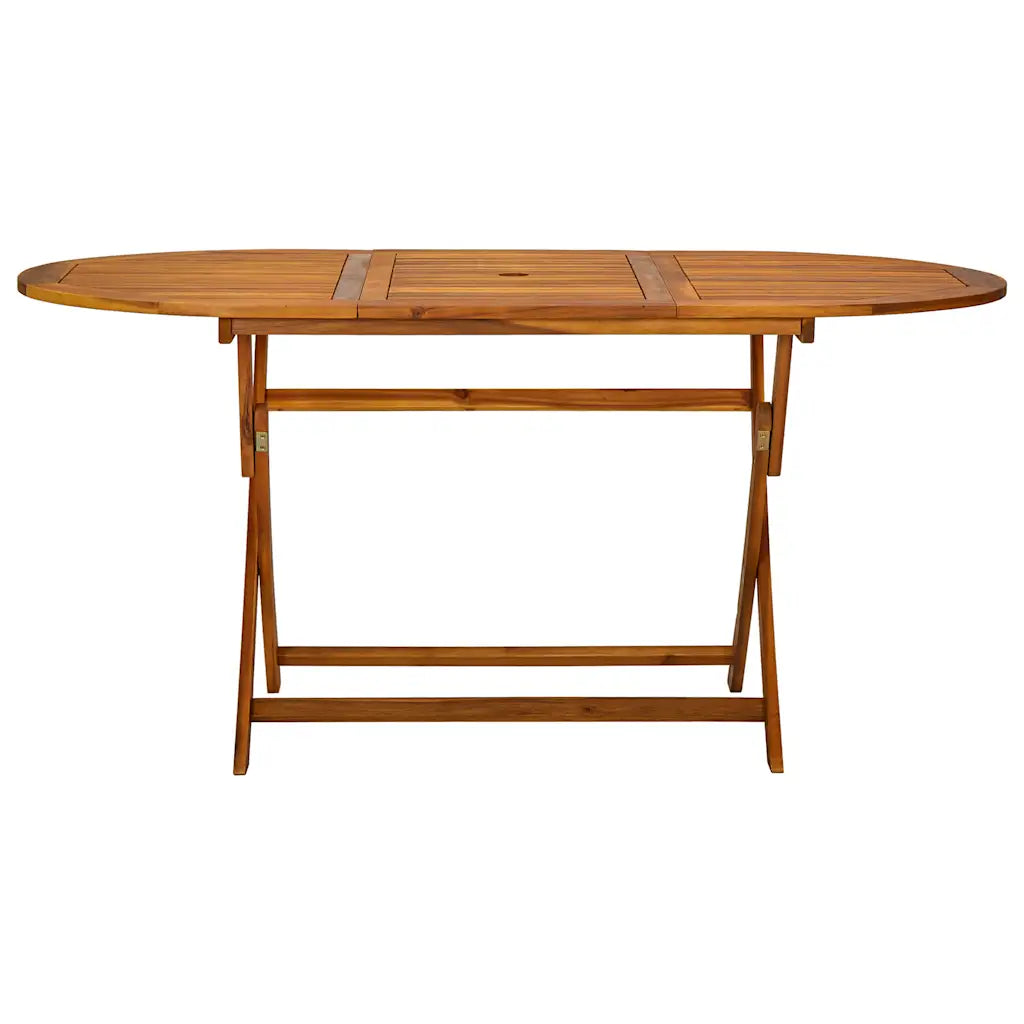 Set mobilier de exterior, 7 piese, lemn masiv de acacia