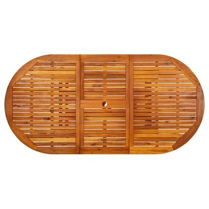 Masă de grădină, (150-200) x 100 x 75 cm, lemn masiv de acacia