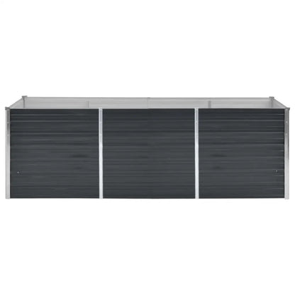 Strat înălțat de grădină antracit 240x80x77 cm oțel galvanizat