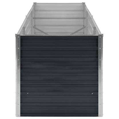 Strat înălțat de grădină antracit 240x80x77 cm oțel galvanizat