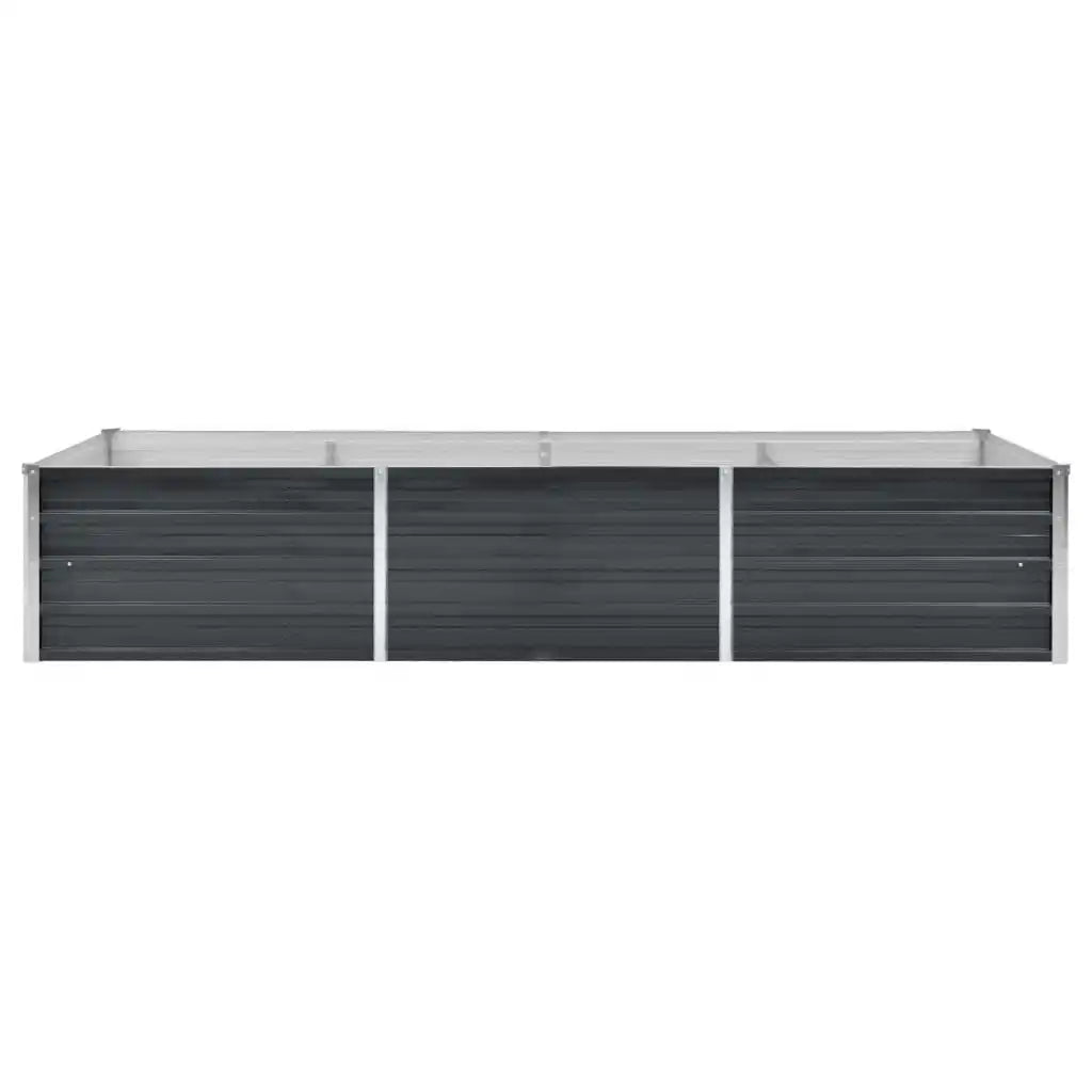 Strat înălțat de grădină antracit 240x80x45 cm oțel galvanizat