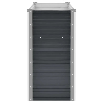 Strat înălțat de grădină antracit 160x40x77 cm oțel galvanizat