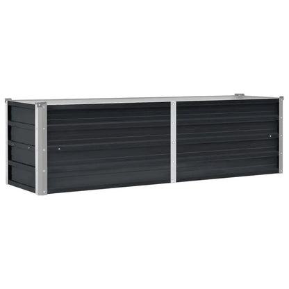 Strat înălțat de grădină antracit 160x40x45 cm oțel galvanizat