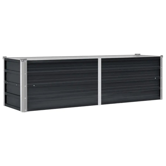 Strat înălțat de grădină antracit 160x40x45 cm oțel galvanizat