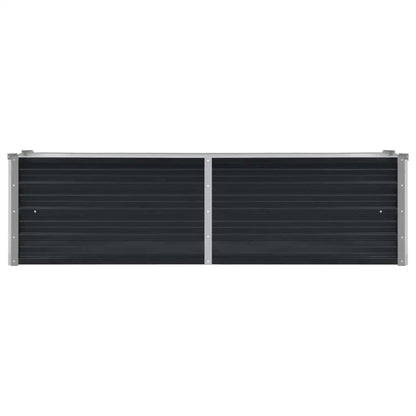 Strat înălțat de grădină antracit 160x40x45 cm oțel galvanizat
