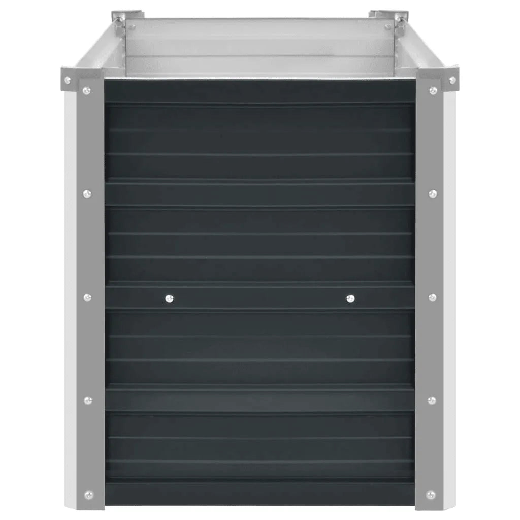 Strat înălțat de grădină antracit 160x40x45 cm oțel galvanizat