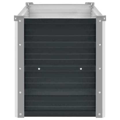 Strat înălțat de grădină antracit 160x40x45 cm oțel galvanizat