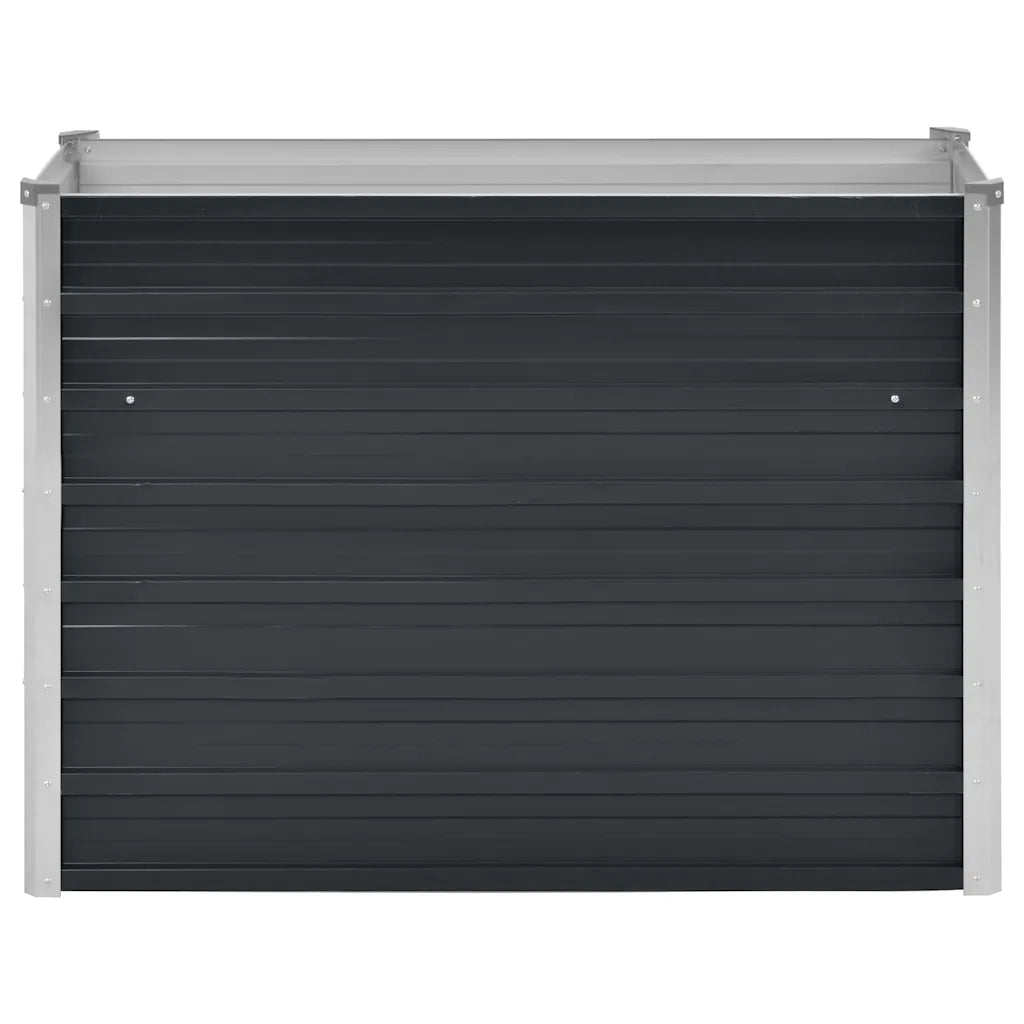 Strat înălțat de grădină antracit 100x40x77 cm oțel galvanizat