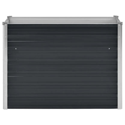 Strat înălțat de grădină antracit 100x40x77 cm oțel galvanizat