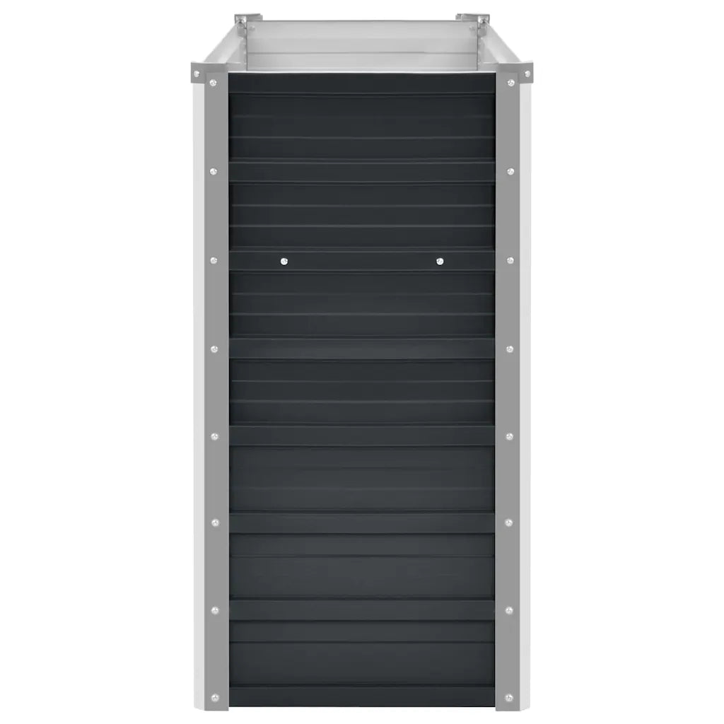 Strat înălțat de grădină antracit 100x40x77 cm oțel galvanizat