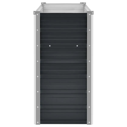 Strat înălțat de grădină antracit 100x40x77 cm oțel galvanizat
