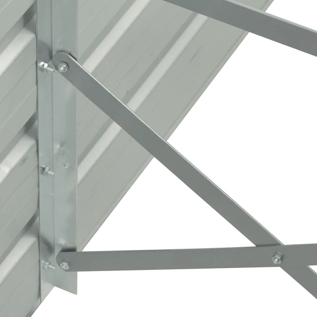 Strat înălțat de grădină antracit 100x40x77 cm oțel galvanizat