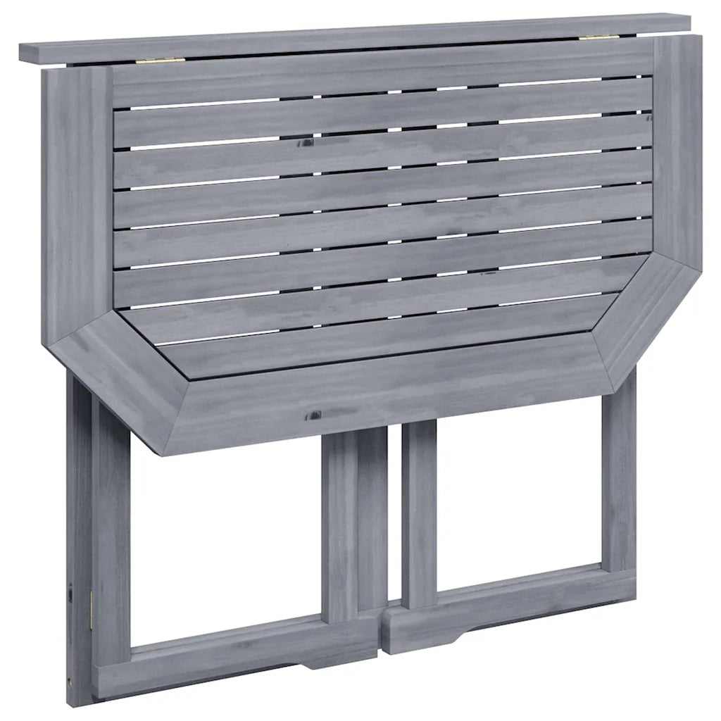 Masă de balcon pliabilă, 90x50x74 cm, lemn masiv de acacia