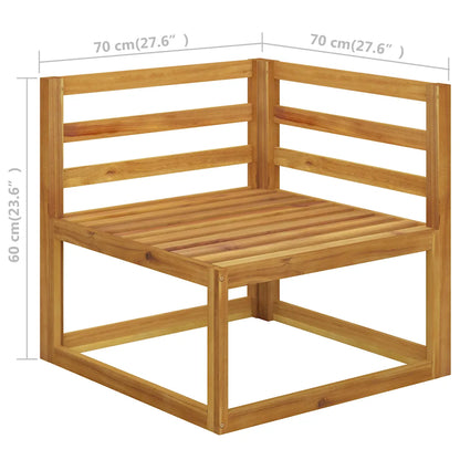 Set mobilier grădină cu perne, 5 piese, lemn masiv acacia