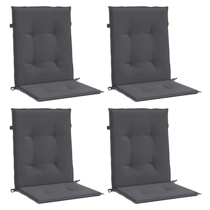 Perne scaun cu spătar mic, 4 buc., antracit, textil oxford