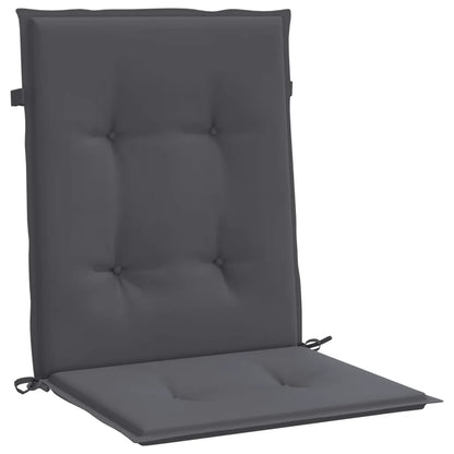 Perne scaun cu spătar mic, 4 buc., antracit, textil oxford