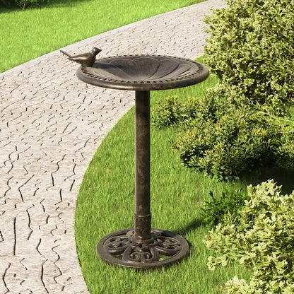 Bazin pentru păsări de grădină, bronz, plastic