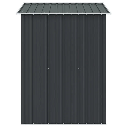 Magazie depozitare grădină antracit 204x132x186 cm oțel