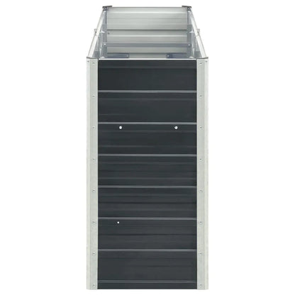 Strat înălțat de grădină antracit 240x40x77 cm oțel galvanizat