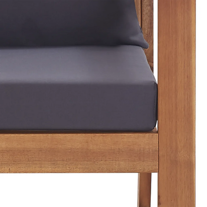 Set mobilier de grădină cu perne, 4 piese, lemn masiv de acacia