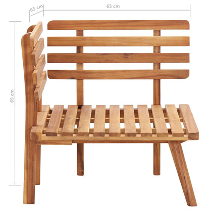 Set mobilier de grădină, 5 piese, lemn masiv de acacia