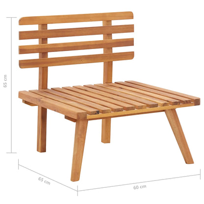 Set mobilier de grădină, 5 piese, lemn masiv de acacia