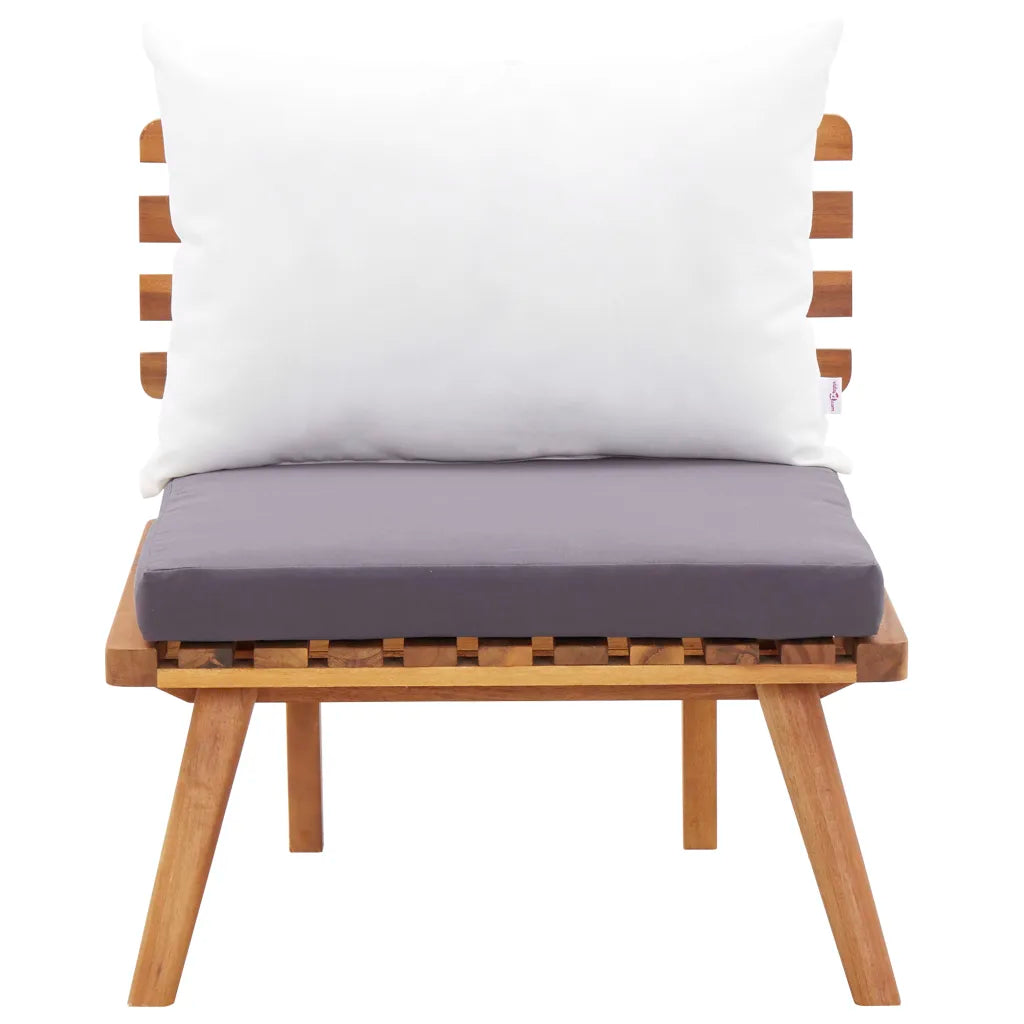Set mobilier de grădină, 5 piese, lemn masiv de acacia
