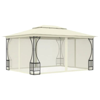 Pavilion cu plase, crem, 300 x 400 x 265 cm
