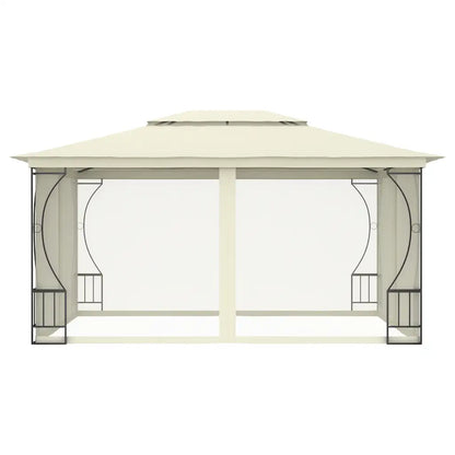 Pavilion cu plase, crem, 300 x 400 x 265 cm
