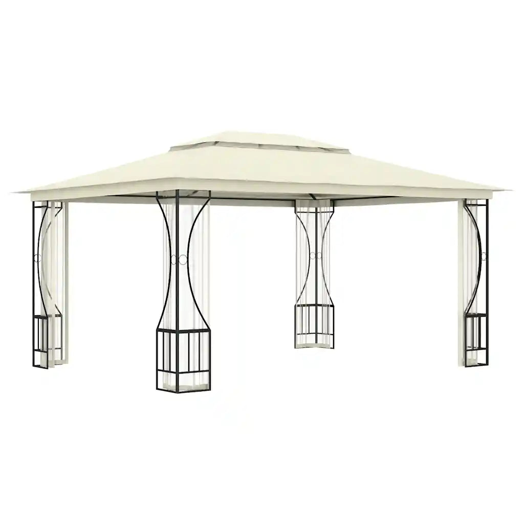 Pavilion cu plase, crem, 300 x 400 x 265 cm