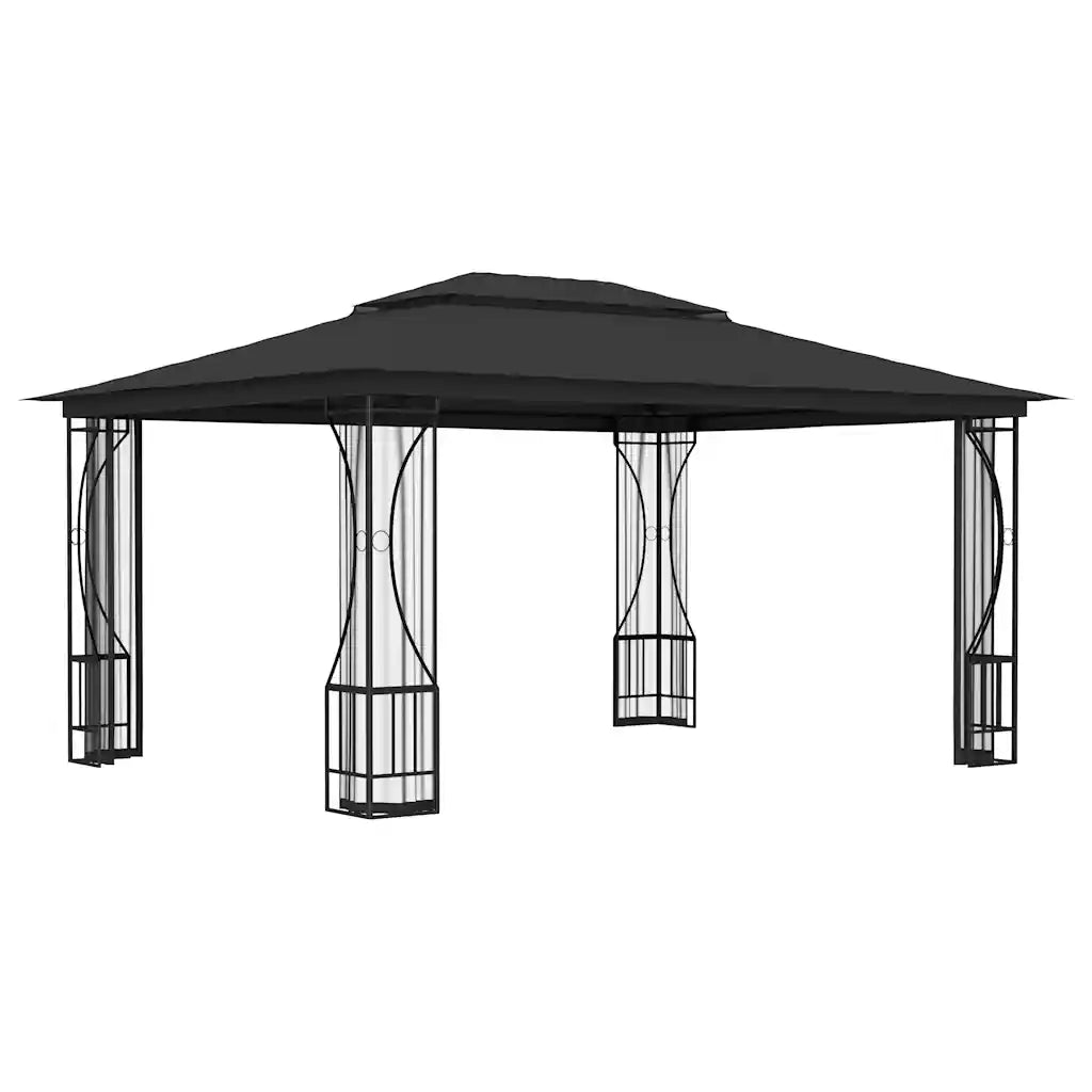 Pavilion cu plase, antracit, 300 x 400 x 265 cm