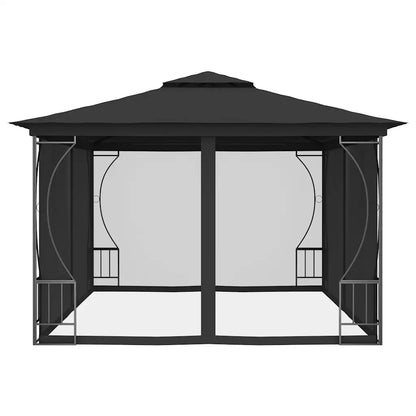 Pavilion cu plase, antracit, 300 x 400 x 265 cm