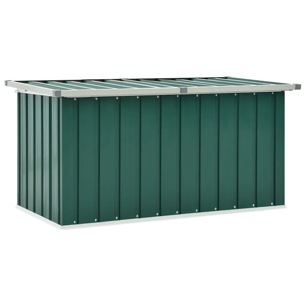Ladă de grădină verde 129x67x65 cm